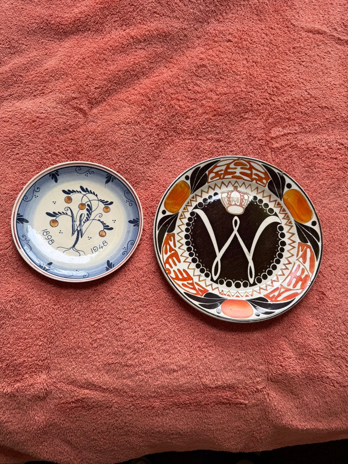 Wandbordjes wilhelmina, Ophalen