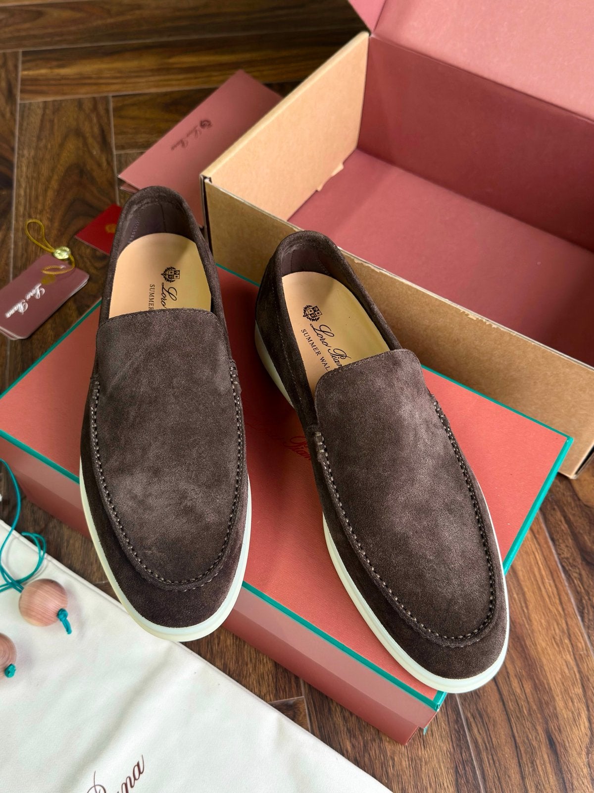 Loro Piana Summer Walk Loafers - Bruin Suède maat 41t/m 45, Kleding | Heren, Schoenen, Ophalen of Verzenden, Nieuw, Bruin, Loafers