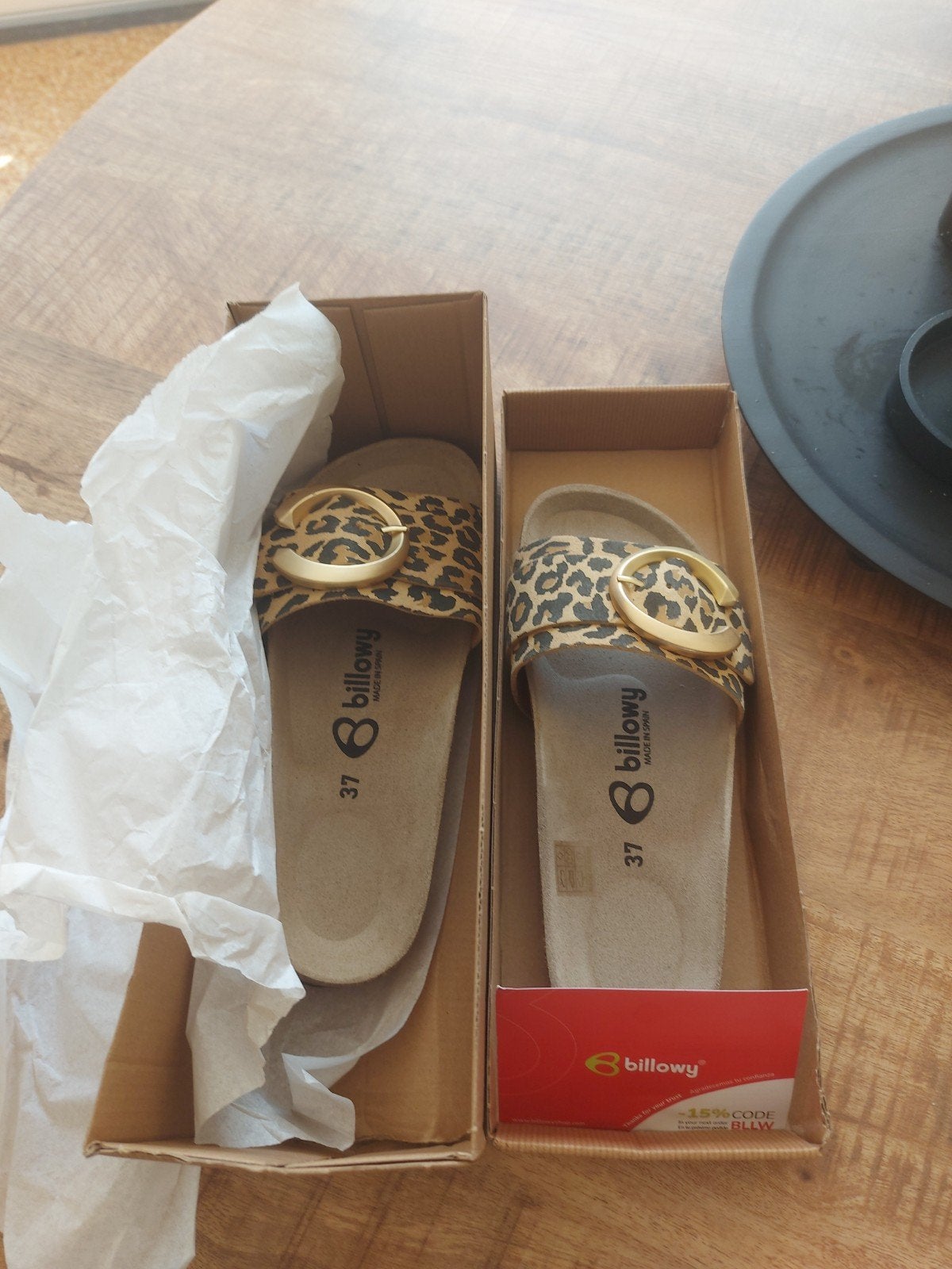 Billowy slippers met luipaardprint - Maat 37, Ophalen of Verzenden, Nieuw