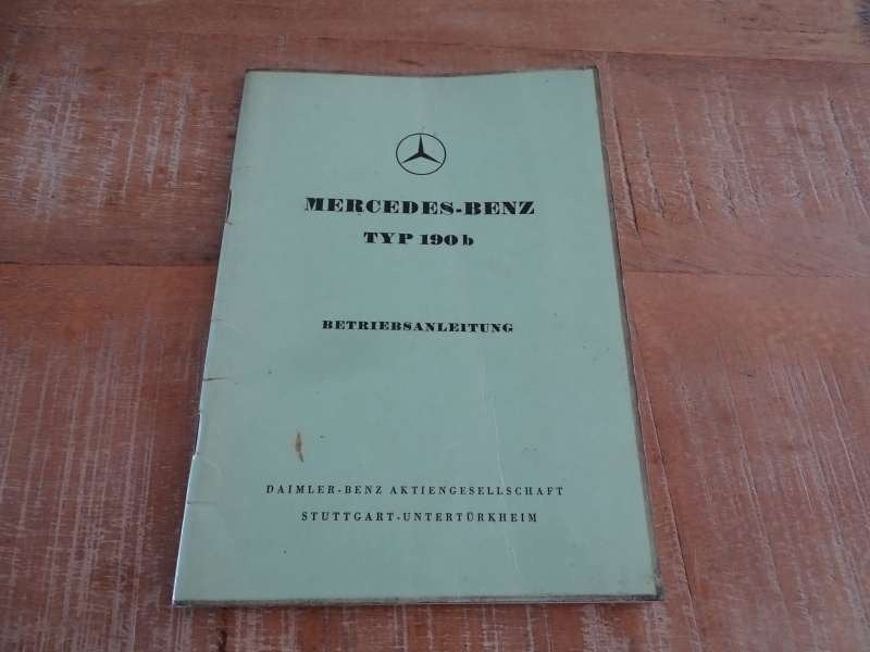 Mercedes Benz 190-B / W121 - Handleiding - Betriebsanleitung, Auto diversen, Handleidingen en Instructieboekjes, Verzenden