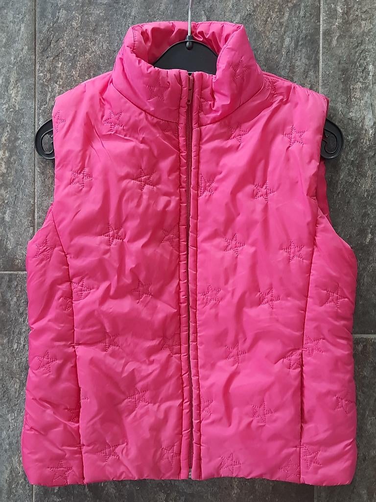 Fijne blue queen sterren bodywarmer roze 128, Meisje, Ophalen of Verzenden, Jas, Zo goed als nieuw