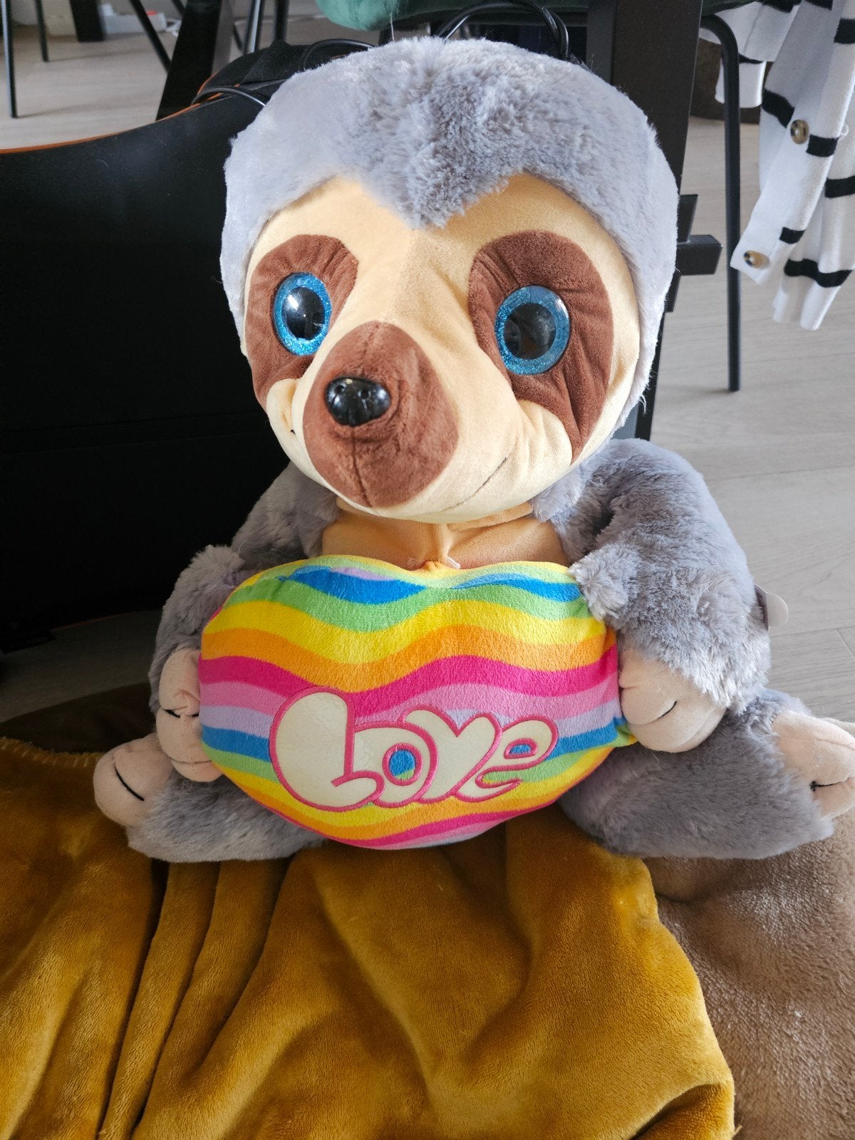 Aliki Luiaard Knuffel met Regenboog Hart 'Love', Ophalen, Overige merken, Overige karakters, Overige typen