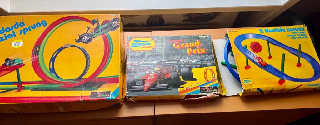 Darda Racebaan Set - Grand Prix & Spezial Sprung, Kinderen en Baby's, Speelgoed | Racebanen, Opwindmechanisme, Met looping, Ophalen