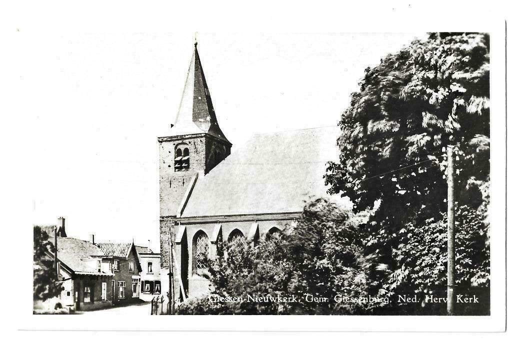 AK Giessen-Nieuwkerk - Ned. Herv. Kerk, Verzamelen, Ansichtkaarten | Nederland, Verzenden, 1960 tot 1980, Ongelopen, Noord-Brabant