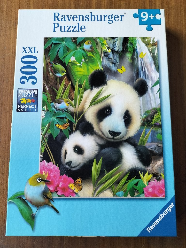 Puzzel Lieve Panda / 300 stukjes, Ophalen of Verzenden, Meer dan 50 stukjes, Zo goed als nieuw, 6 jaar of ouder