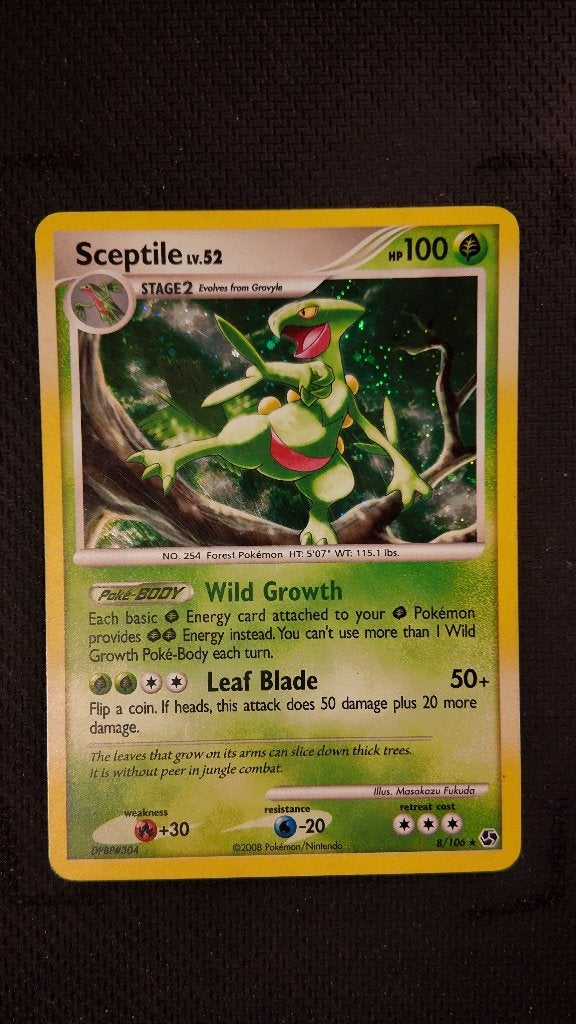 Sceptile 1 8 Great Encounters | Pokemon kaart, Ophalen, Losse kaart, Foil
