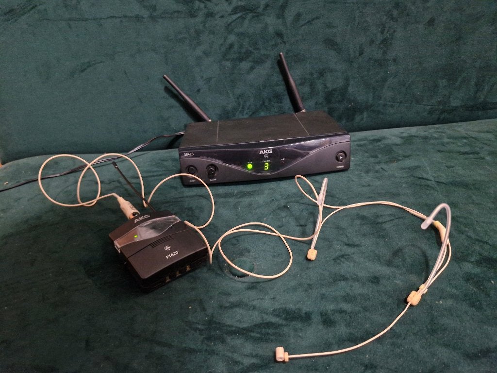 AKG WMS420 zenderset met the t.bone HeadmiKe, Ophalen, Gebruikt, Overige typen