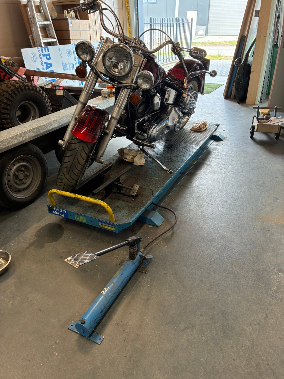 Autec motor/scooter heftafel, Ophalen of Verzenden