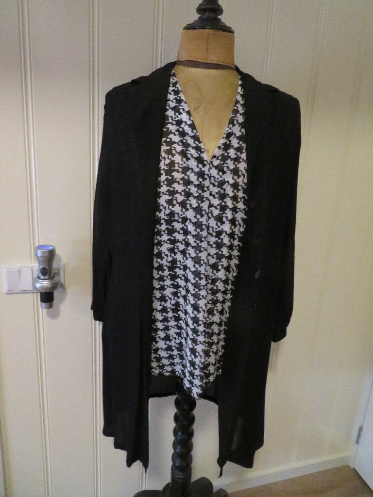Dames blouse lang Bandolera maat 44 zwart Z.G.A.N., Zwart, Maat 42/44 (L), Ophalen of Verzenden, Zo goed als nieuw