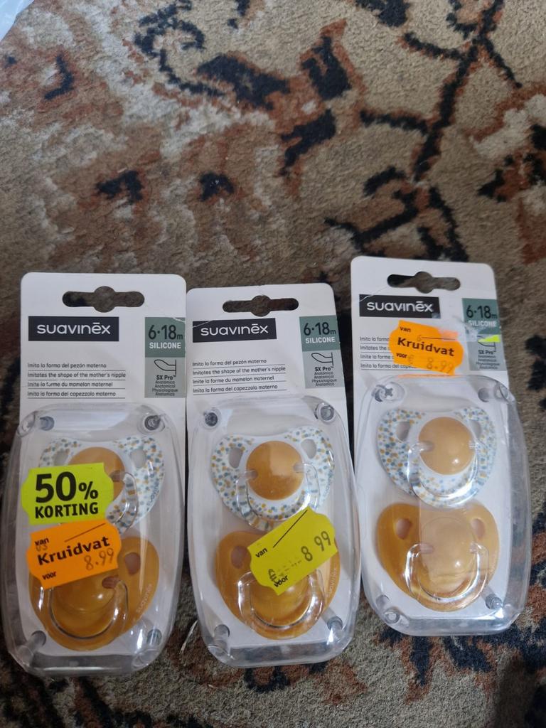 SUAVINEX SILICONE SPEEN 6-18 MAANDEN, Ophalen of Verzenden, Nieuw