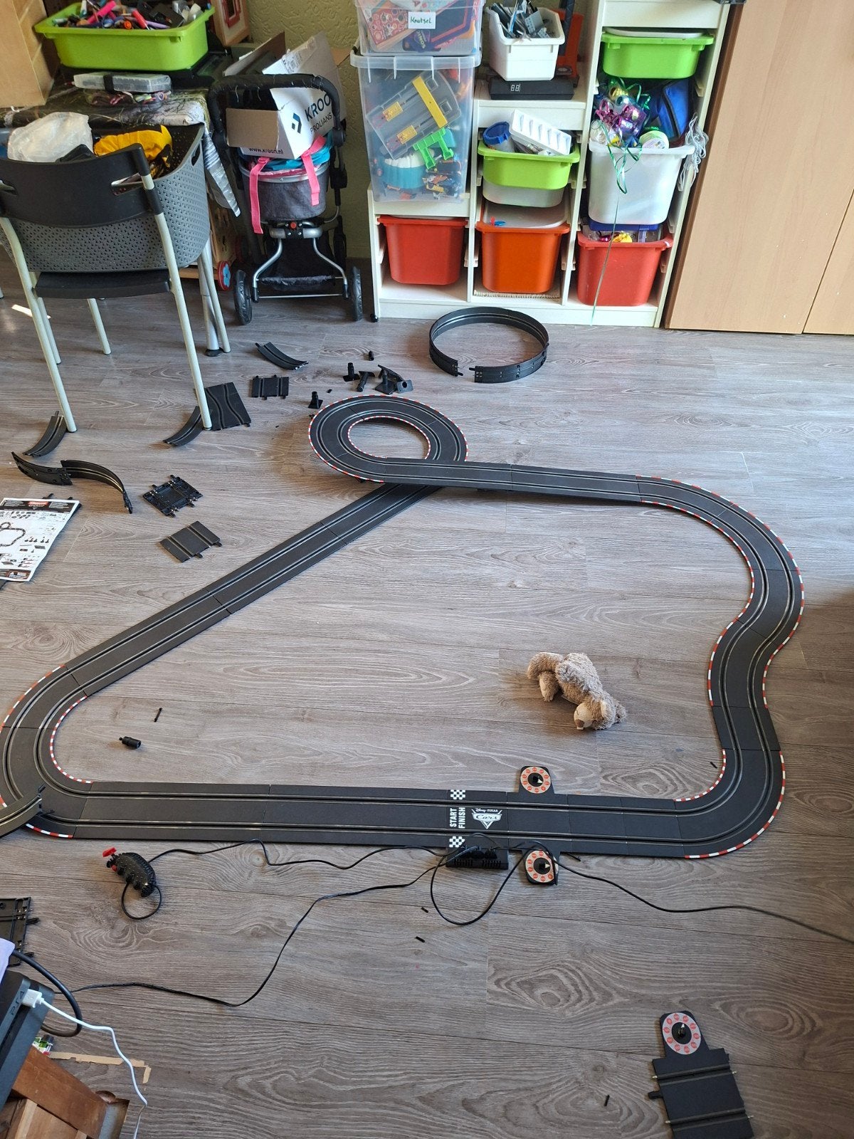 Racebaan Set met Looping - Cars, Kinderen en Baby's, Speelgoed | Racebanen, Gebruikt, Met looping, Elektrisch, Ophalen