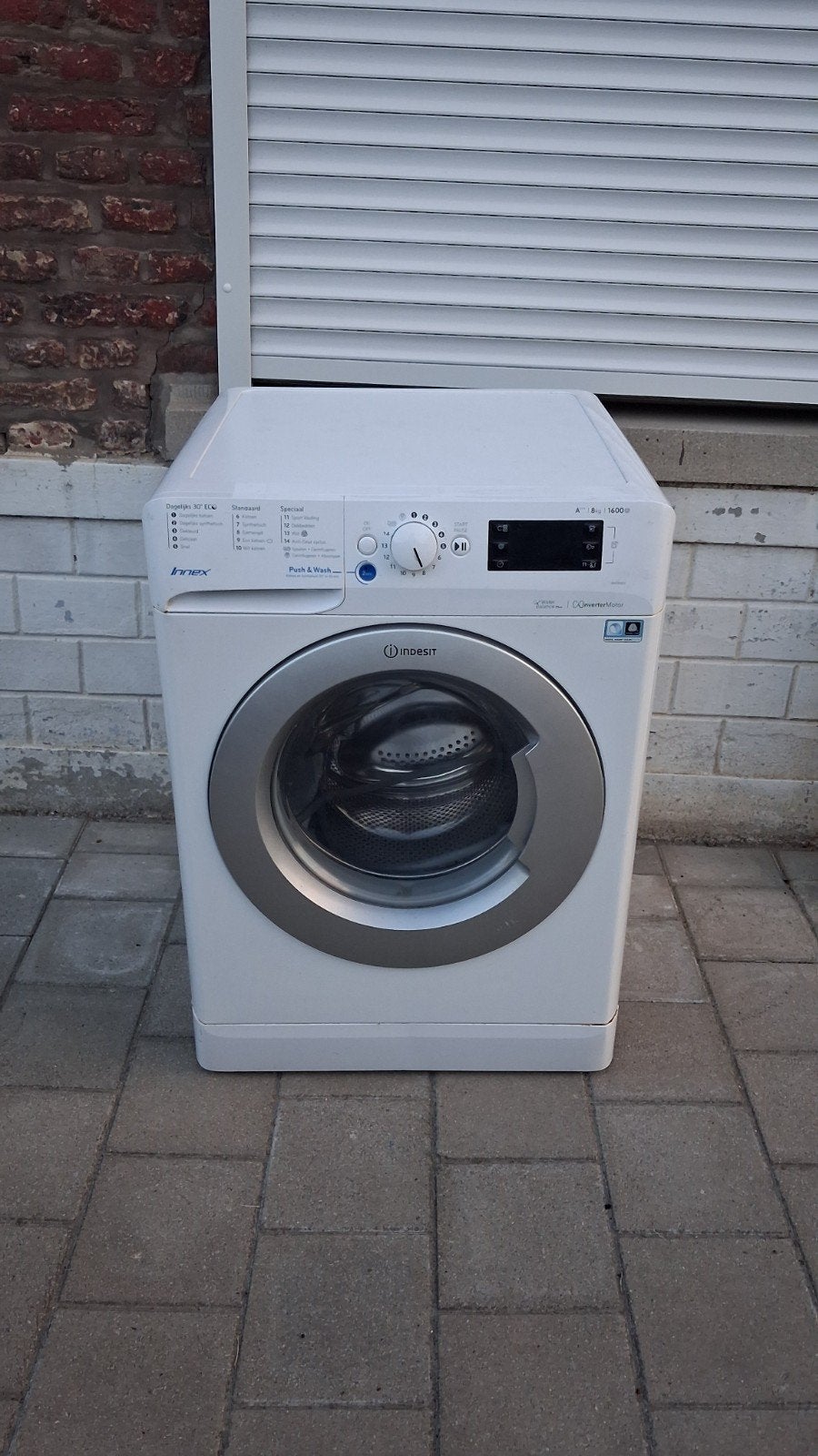Indesit Wasmachine 8 kg (A+++), Ophalen, 8 tot 10 kg, 85 tot 90 cm, 1600 toeren of meer