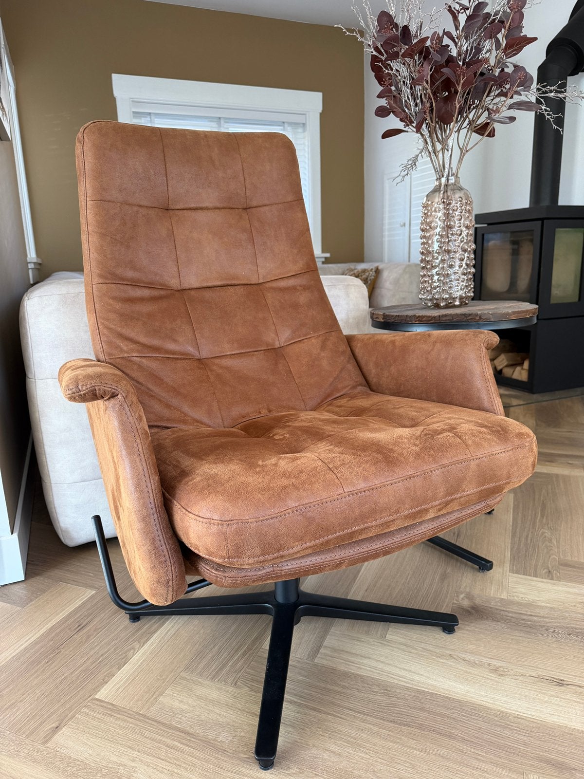 Fauteuil David - Meubelmakerij het Anker, Ophalen, 75 tot 100 cm, Zo goed als nieuw, 75 tot 100 cm