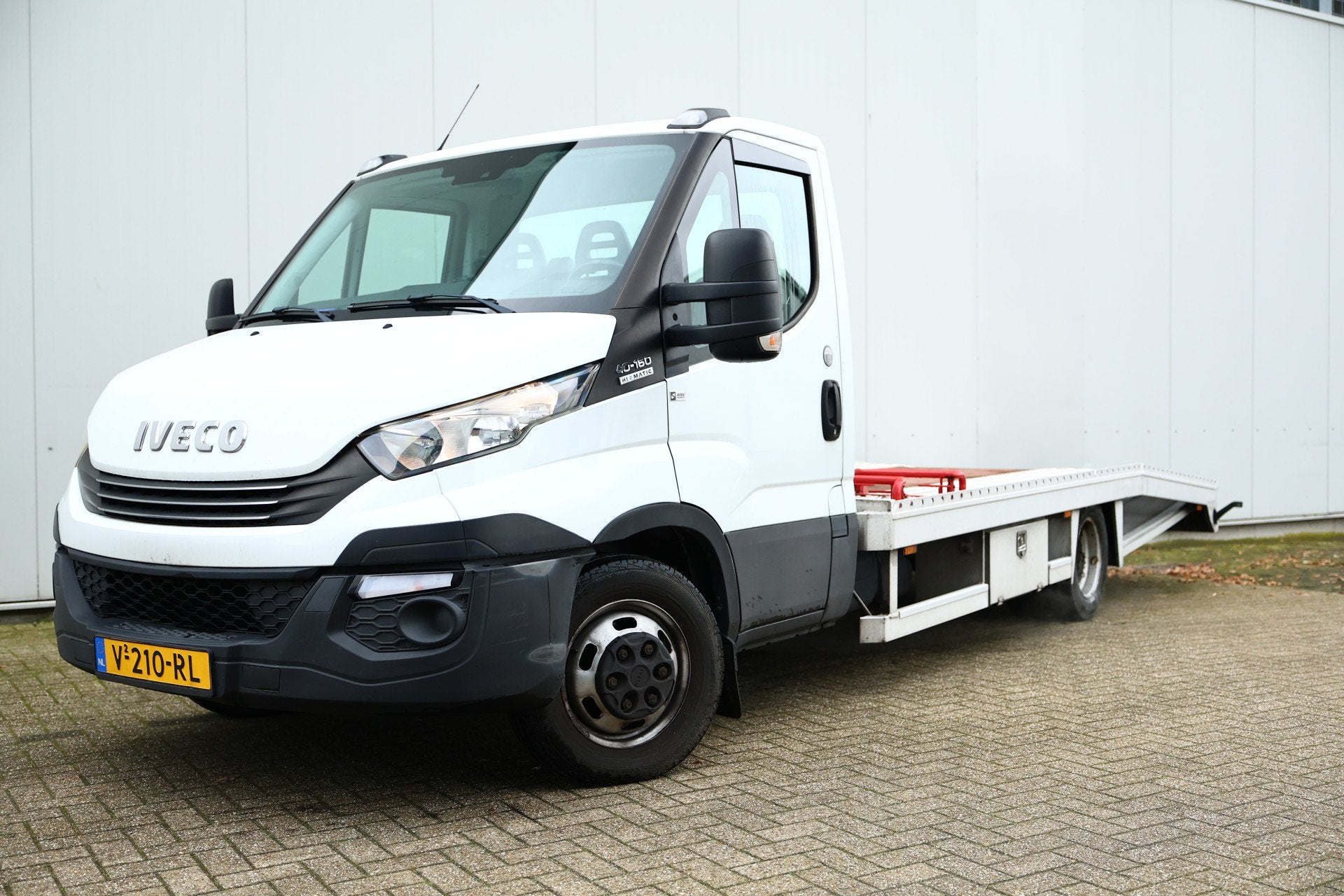 Iveco Daily 40C16 Tijhof Oprijwagen AUTOMAAT AIRCO 2018 EX B, Auto's, Bestelauto's, Gebruikt, Euro 6, Iveco, Metallic lak