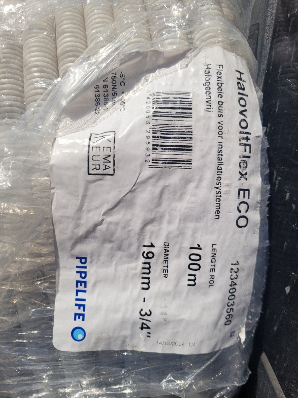 Halovolt Flex Eco 19 mm flexibele buis - 100 meter, Ophalen of Verzenden, Nieuw, Overige merken, Kabel of Snoer