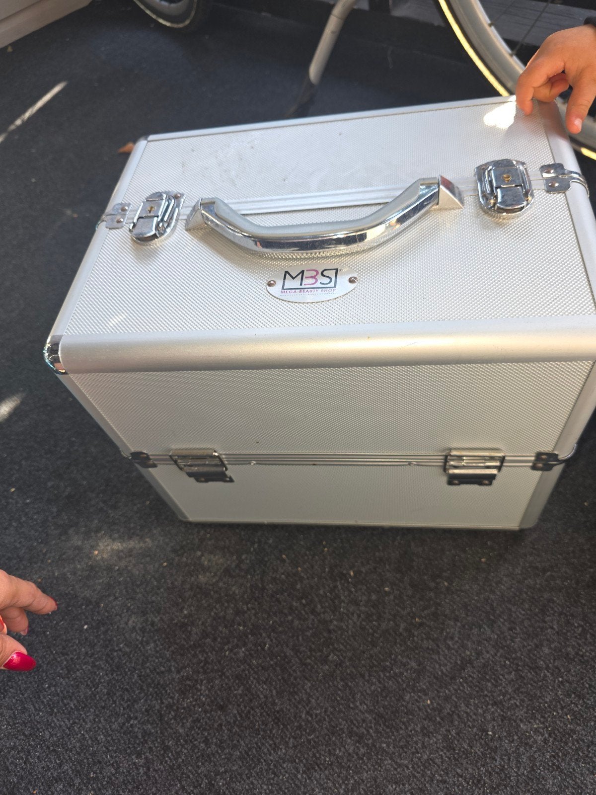 MBS Mega Beauty Shop Nagel Koffer - Zilver, Ophalen, Gebruikt, Slot, Minder dan 50 cm