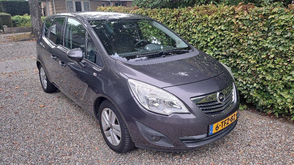 Opel Meriva 1.4 Turbo 120 pk | 2011 | 162.000 km | Grijs, Auto's, Voorwielaandrijving, 680 kg, 4 cilinders, Leder en Stof