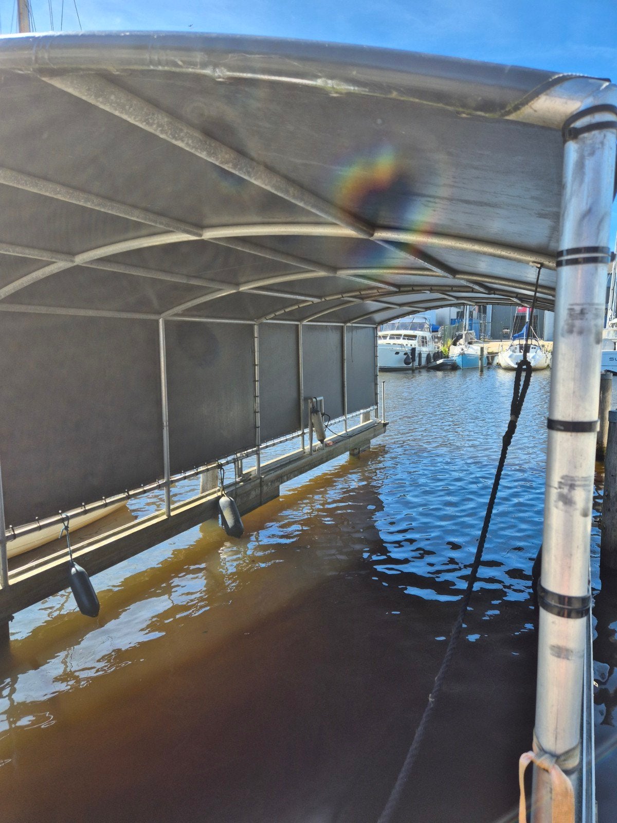 Overdekte ligplaats, Ophalen, 6 meter of meer, Minder dan 15 m²
