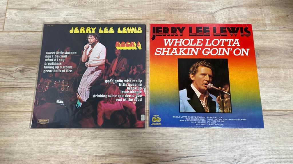2 elpees Jerry Lee Lewis, Ophalen, Zo goed als nieuw, 12 inch
