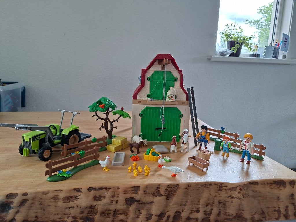Playmobil Boerderij 70887 met Tractor en Dieren, Ophalen of Verzenden, Gebruikt