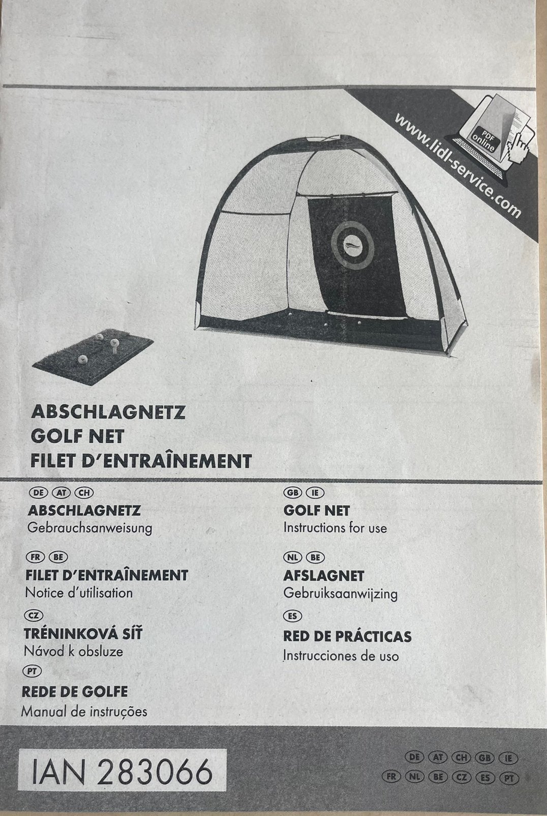 Oefennet golf zgan, Ophalen of Verzenden, Zo goed als nieuw, Overige typen, Overige merken