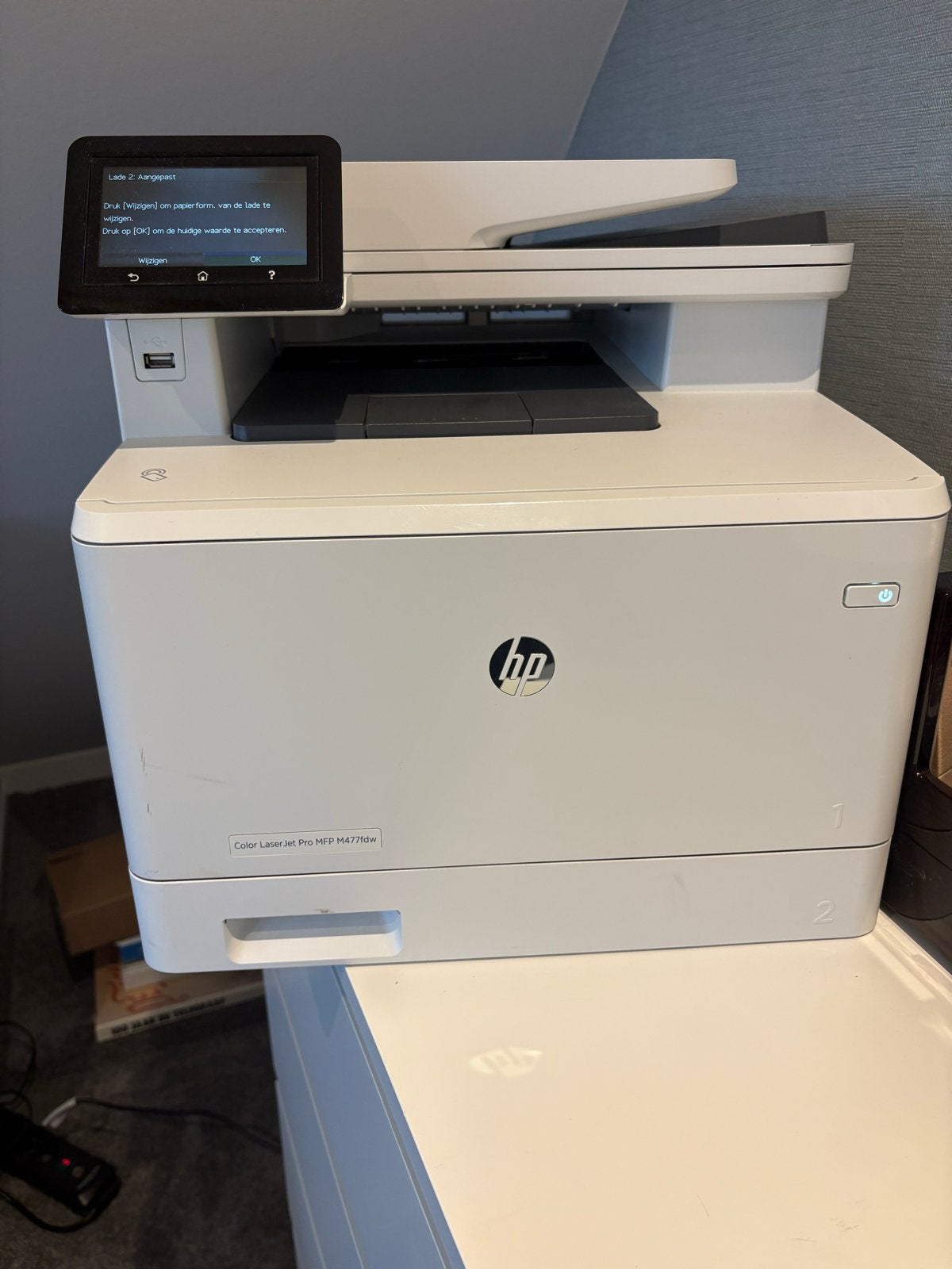 Defecte HP Color LaserJet Pro MFP M477fdw - Fuserfout, Computers en Software, Printers, Ophalen, All-in-one, Kleur printen, Niet werkend