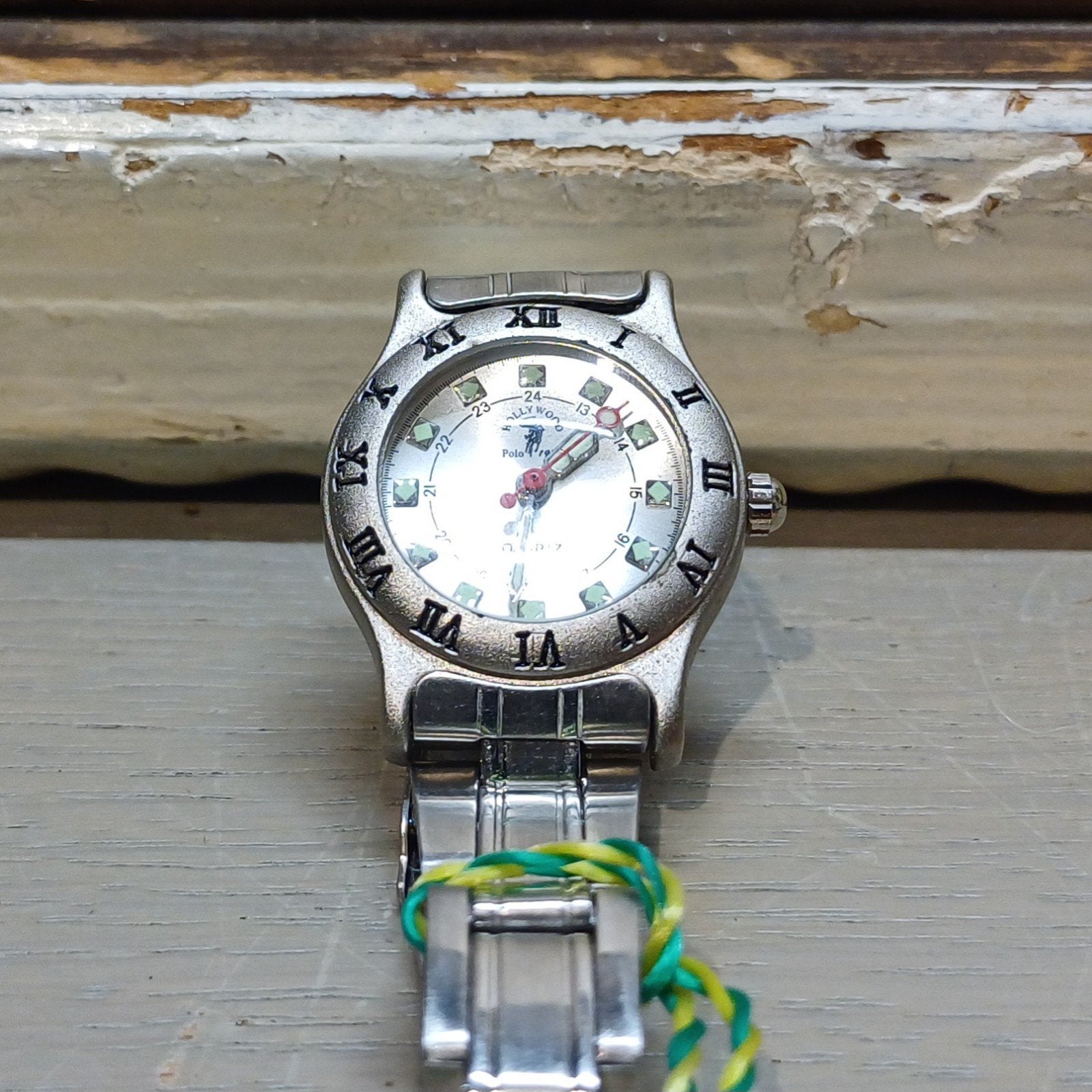 VINTAGE HOLLYWOOD POLO HORLOGE, Overige merken, Staal, Staal, Polshorloge