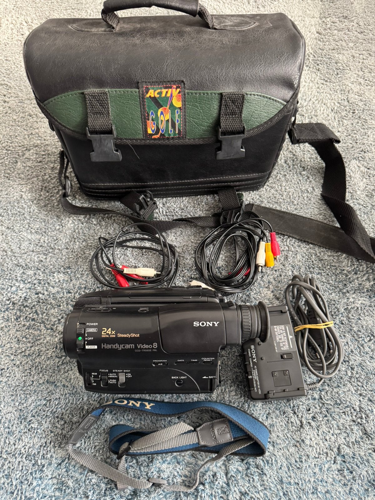 Sony Handycam Video8 CCD TR565E Camcorder Set AC Adapter, Ophalen of Verzenden, Hi 8
