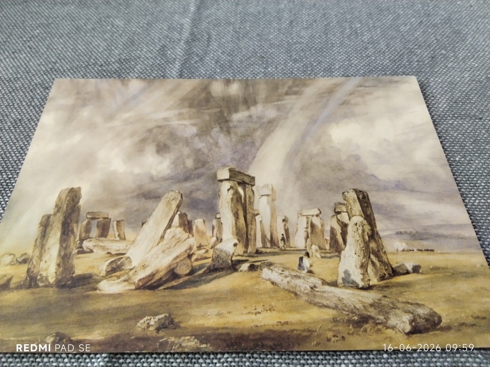 Ansichtkaart John Constable - Stonehenge (1834-36), Ophalen of Verzenden, Voor 1920, Ongelopen, Engeland
