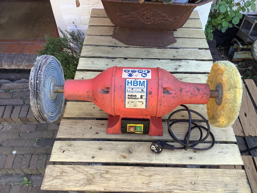 HBM Machines Polish 8" Werkbankslijpmachine, Ophalen, Gebruikt, Minder dan 700 watt, Werkbankslijpmachine