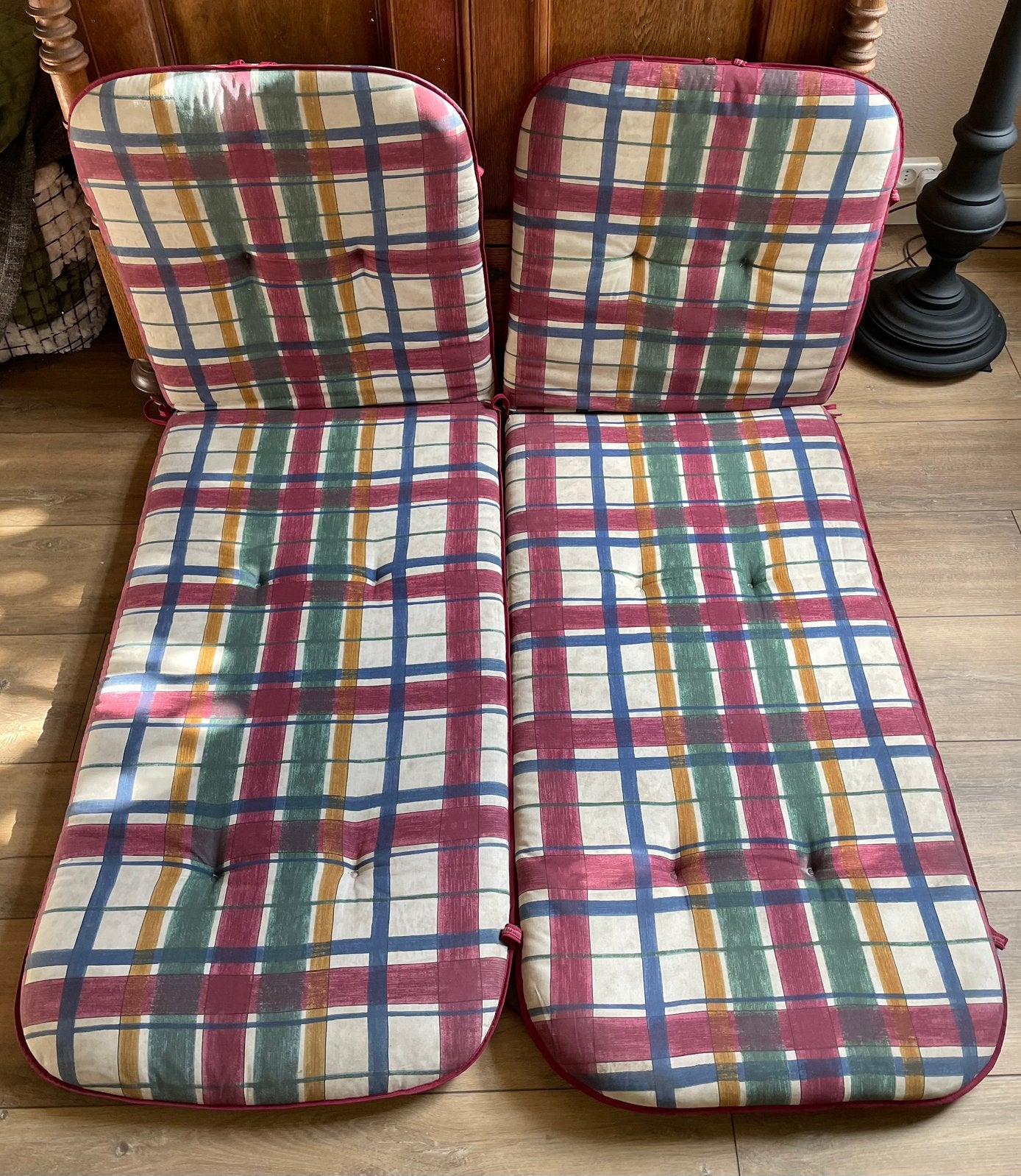 2 ligbedkussens, Tuin en Terras, Ophalen of Verzenden, Gebruikt
