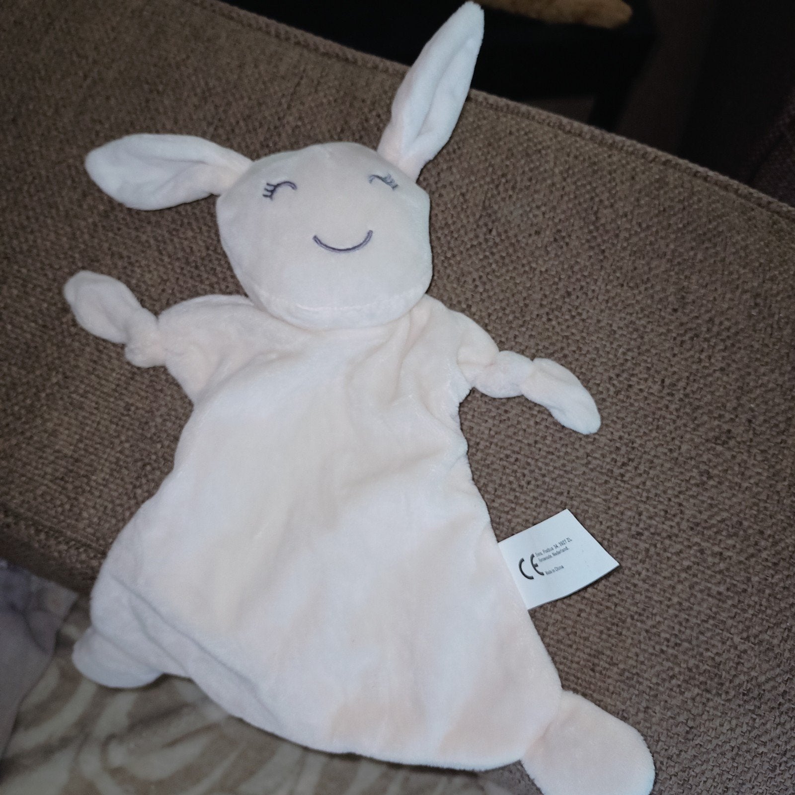 Evora, kruidvat, funny bunny beige kroeldoek konijn., Kinderen en Baby's, Overige merken, Ophalen of Verzenden, Zo goed als nieuw