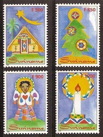Suriname 1044/7 postfris Kinderpostzegels 1999, Ophalen of Verzenden, Postfris