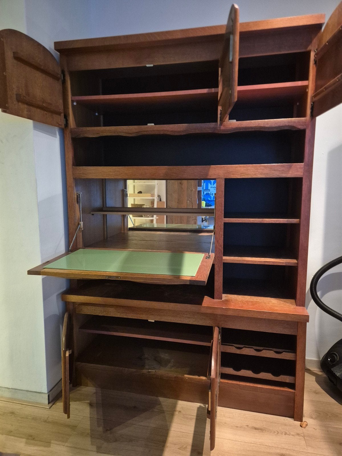Houten kast, Ophalen, Gebruikt, 100 tot 150 cm, Klassiek