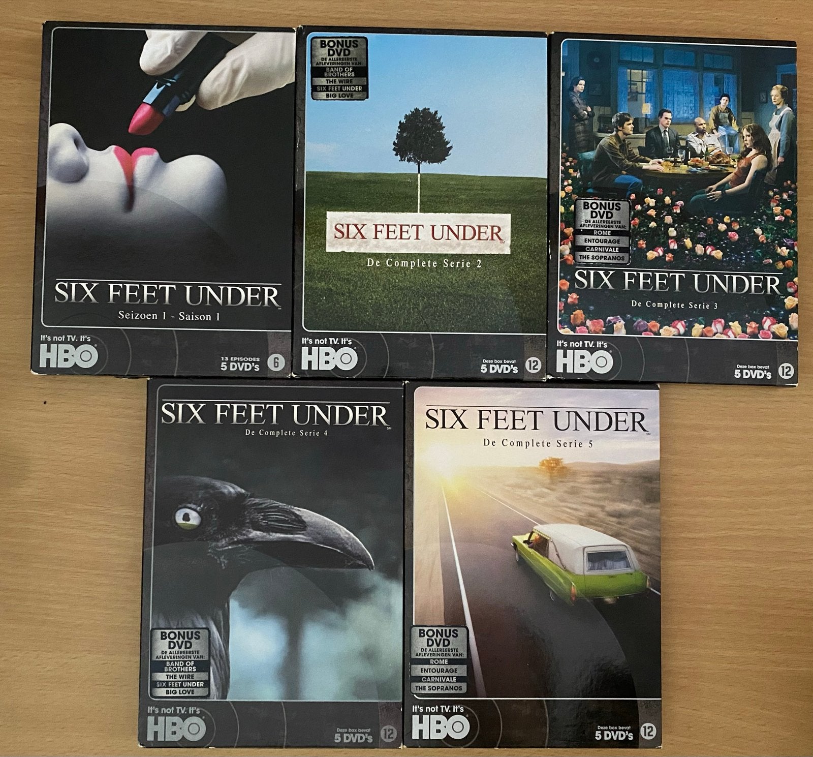 Six Feet Under - Complete Serie (Seizoen 1-5) DVD Boxset, Cd's en Dvd's, Nederlands, Drama, Ophalen of Verzenden, Zo goed als nieuw