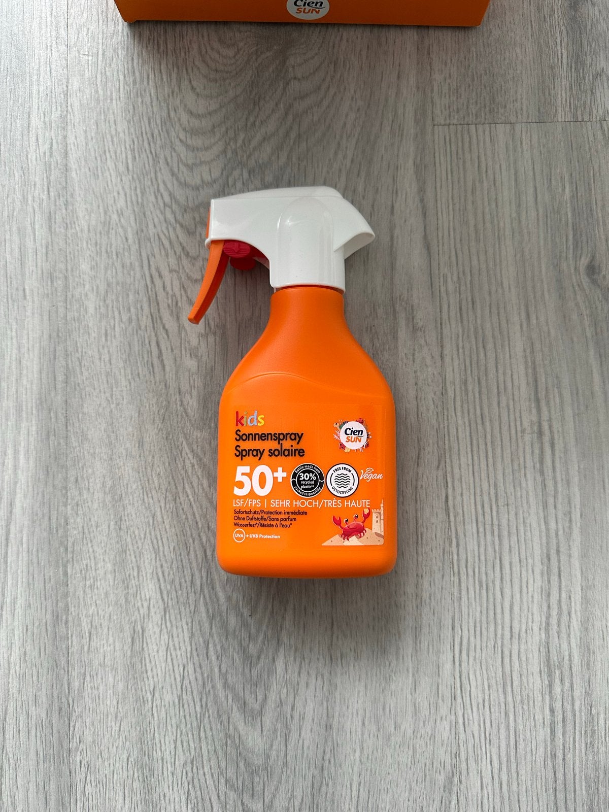 Cien Kids Zonnebrand Spray SPF 50+ (250 ml), Ophalen of Verzenden, Nieuw, Bruin, Gehele gezicht