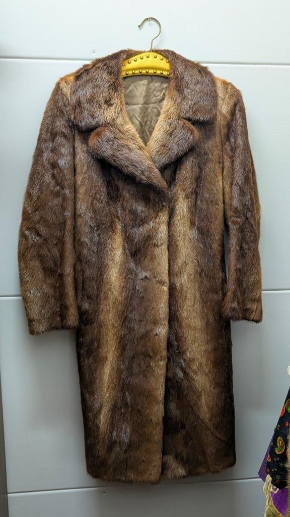 Vintage nertsen bontjas uit de jaren 70, Kleding | Dames, Jassen | Winter, Ophalen of Verzenden