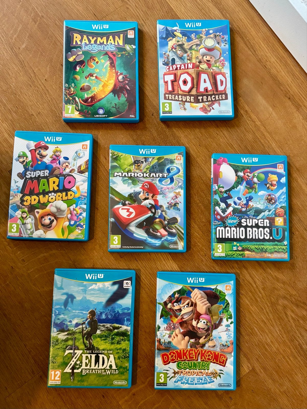 Wii U Games Bundel: Mario, Zelda, Rayman, Donkey Kong, Ophalen, Zo goed als nieuw