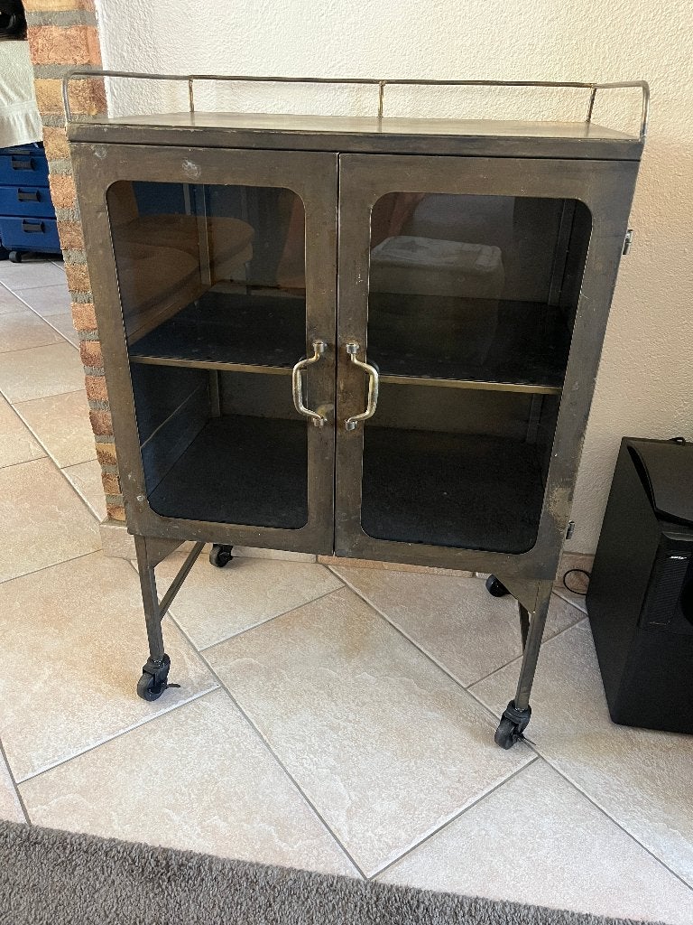 Retro BePureHome Talent Kast  Antique Brass vitrinekast, Ophalen, Gebruikt, 50 tot 100 cm, Minder dan 100 cm