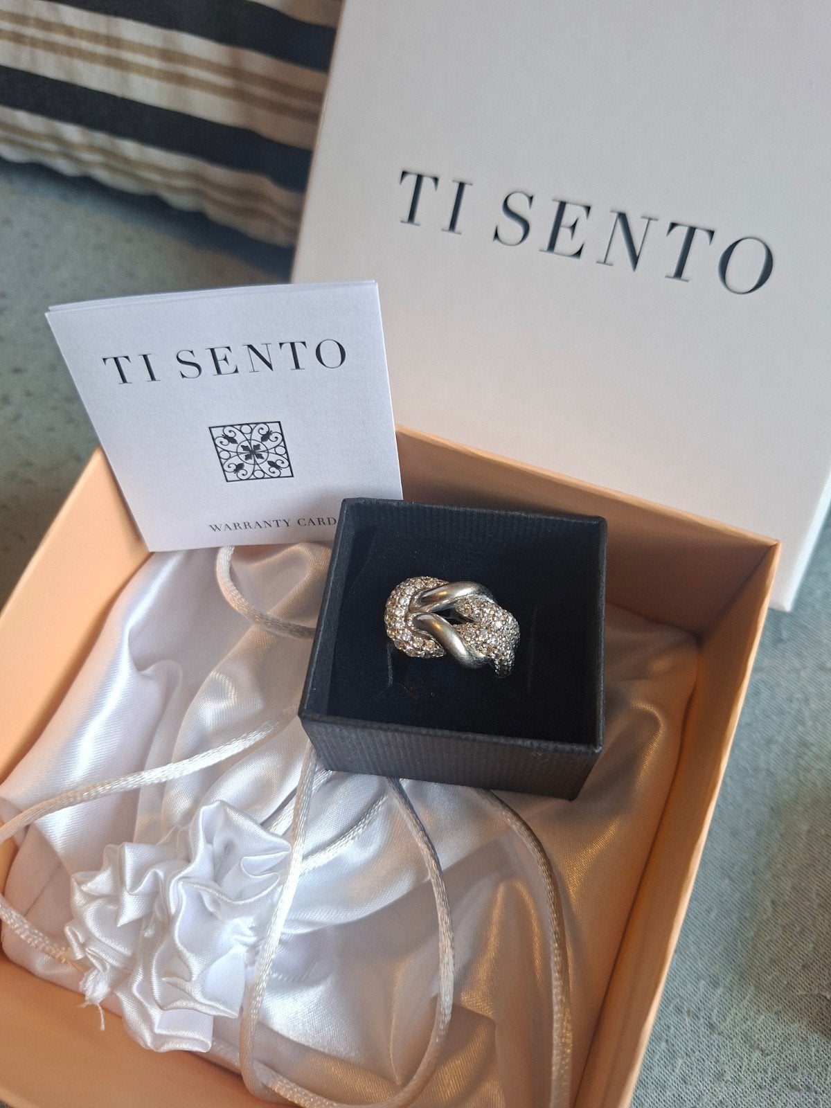 ti sento ring maat 19, 19 tot 20, Ophalen of Verzenden, Zo goed als nieuw, Dame
