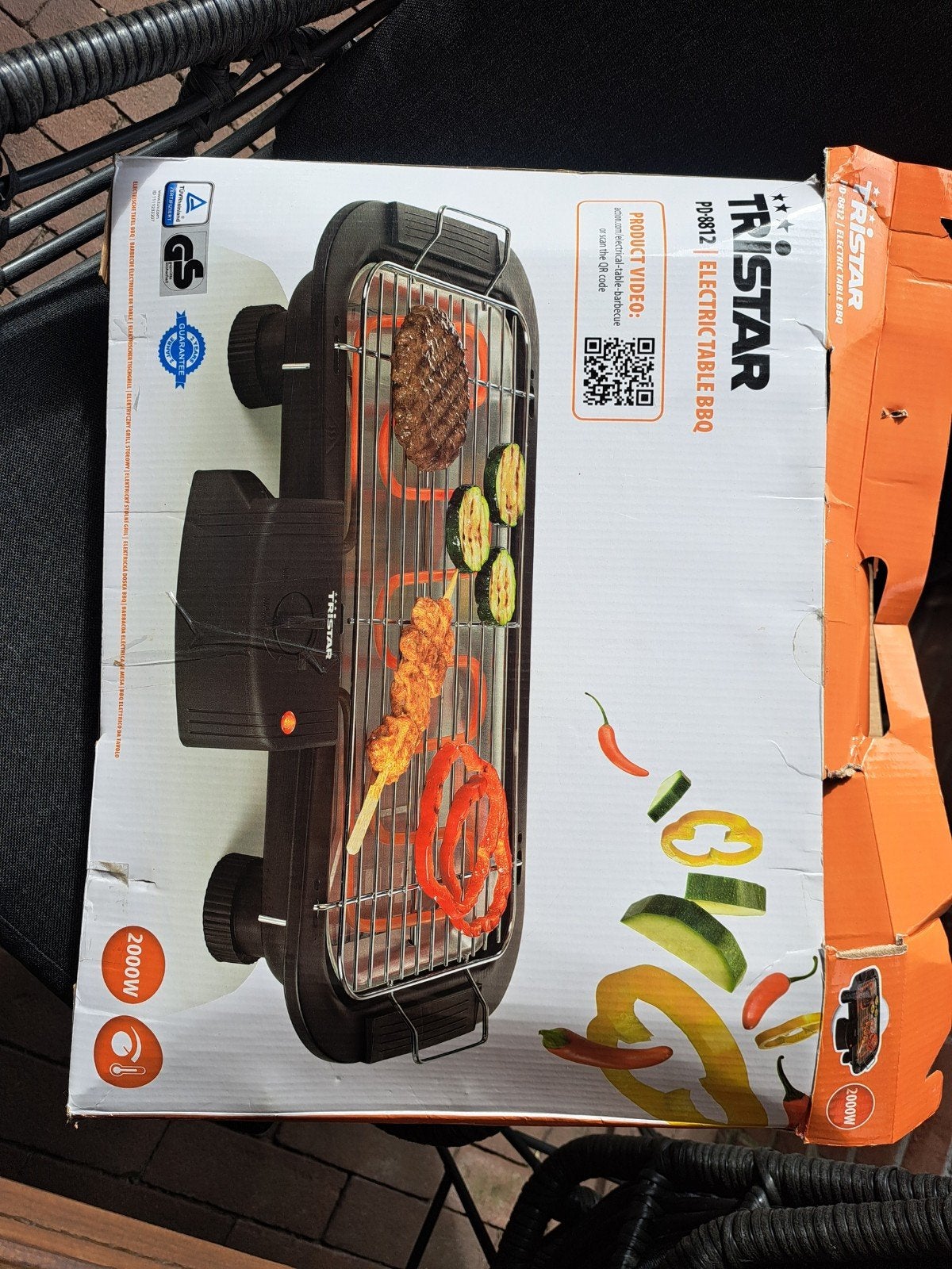 Tristar barbeque pd 8812, Tuin en Terras, Elektrische barbecues, Ophalen of Verzenden
