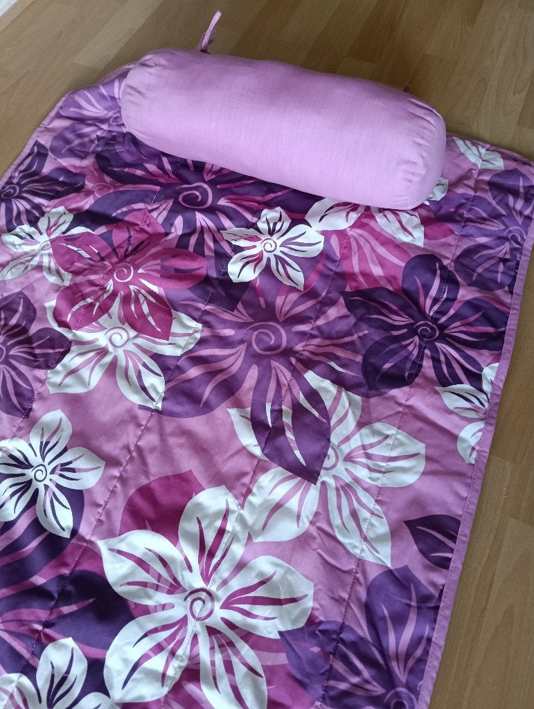 Strandmat met rolkussen, handig mee te nemen, Ophalen of Verzenden, Zo goed als nieuw