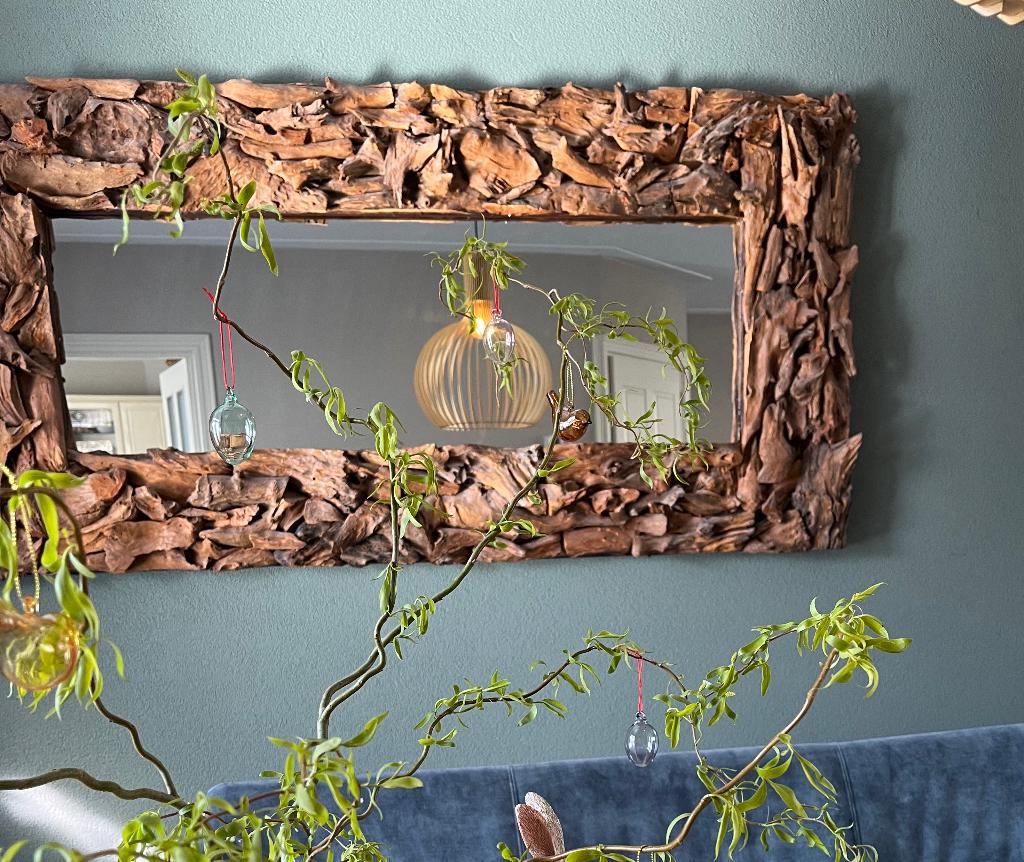 Spiegel, Huis en Inrichting, Woonaccessoires | Spiegels, Ophalen, 125 cm of meer, Zo goed als nieuw, Minder dan 100 cm
