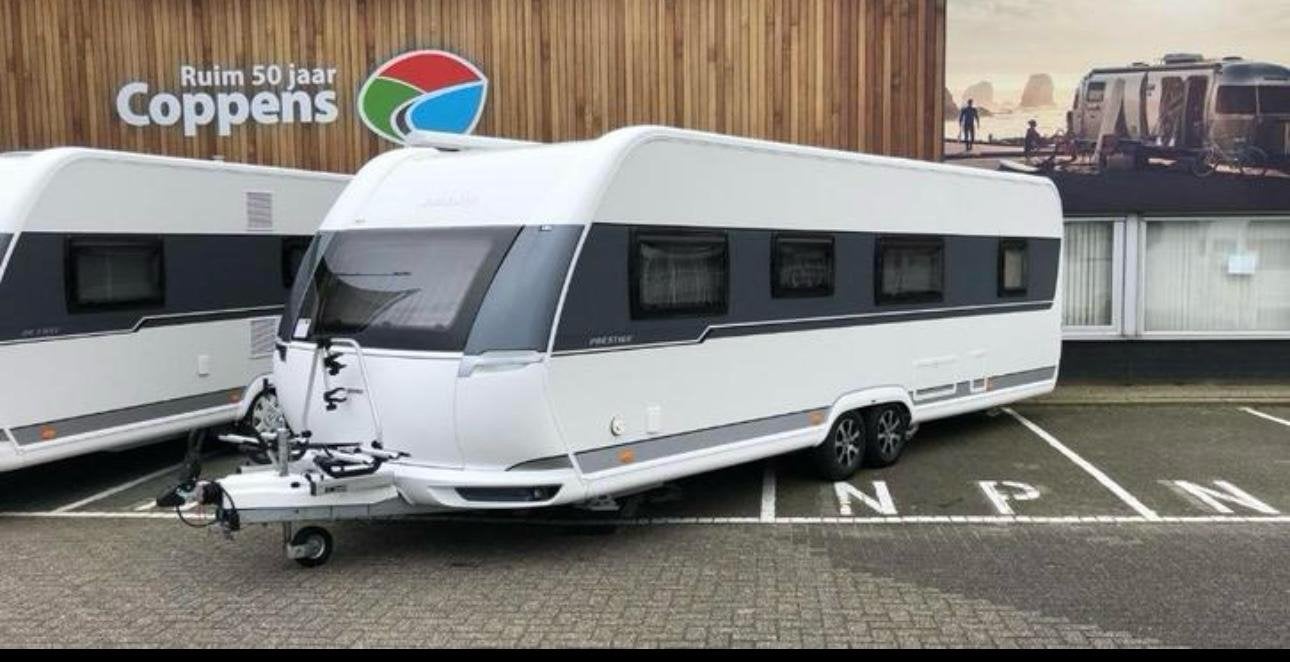 Hobby Prestige 720 KWFU 2020bj - Ruime gezinscaravan, Caravans en Kamperen, Caravans, Vast bed, Rondzit, Hobby, 7 tot 8 meter
