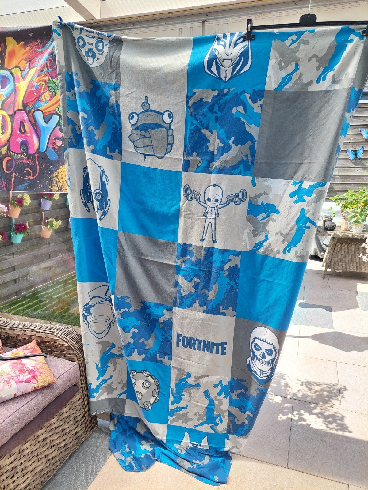 Fortnite dekbed, Gebruikt, Jongetje of Meisje, Wit, Ophalen of Verzenden