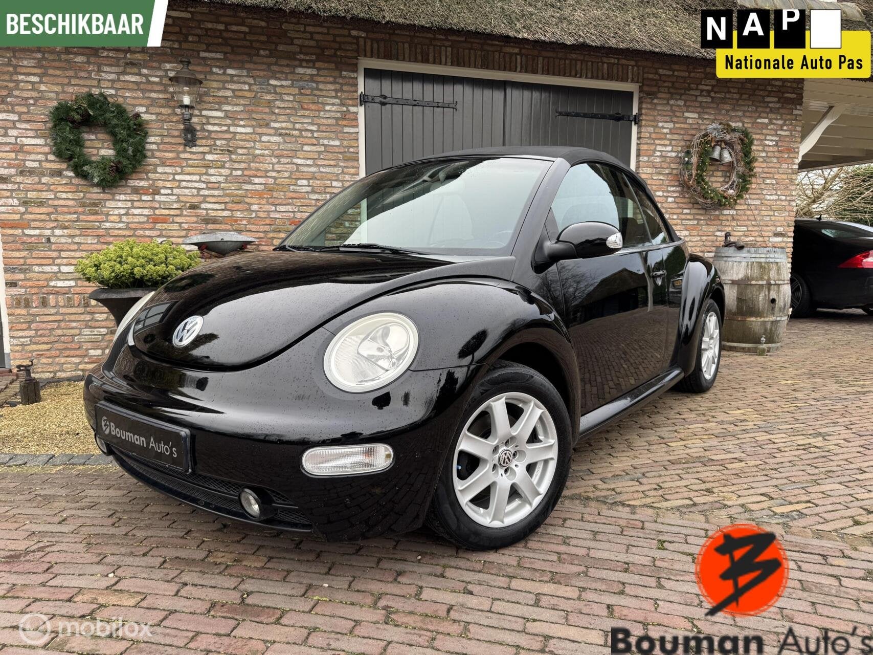 Volkswagen New Beetle Cabriolet 1.4 Highline, Auto's, Voorwielaandrijving, Stof, Gebruikt, Beetle (Kever)