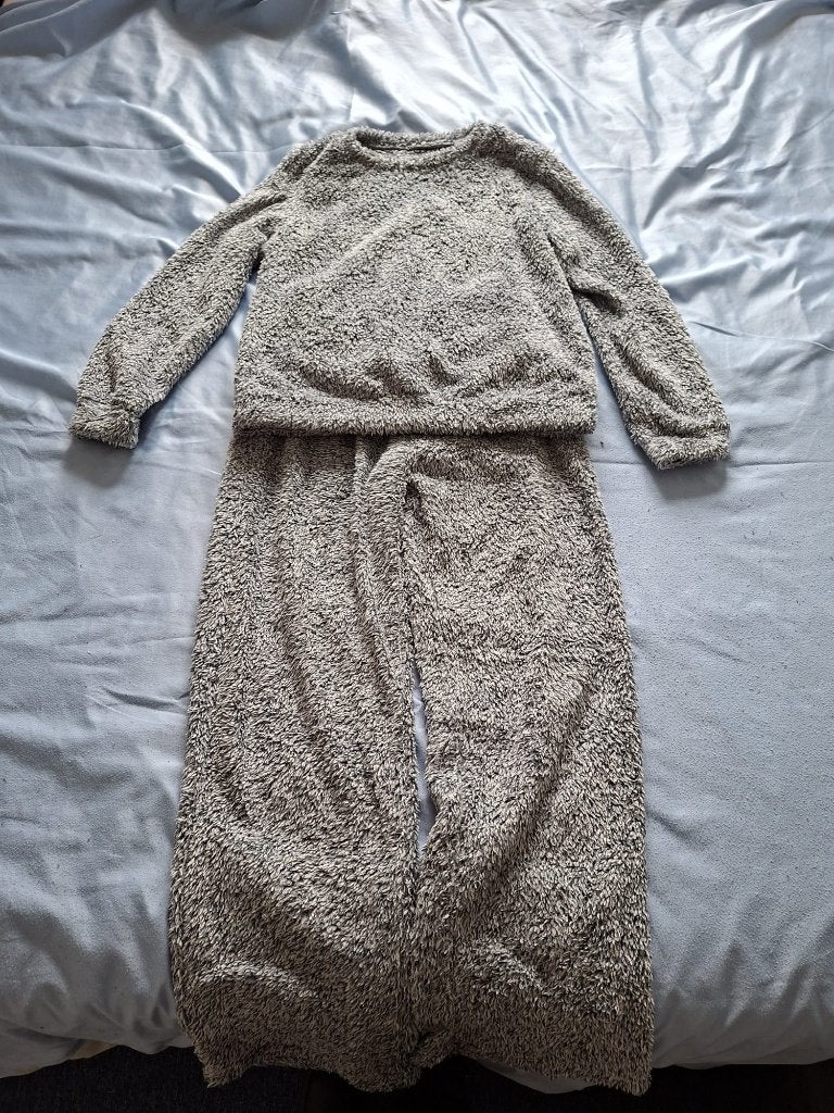 Lichtgrijs huispak maat S !!, Kleding | Dames, Ophalen of Verzenden, Zo goed als nieuw, Grijs