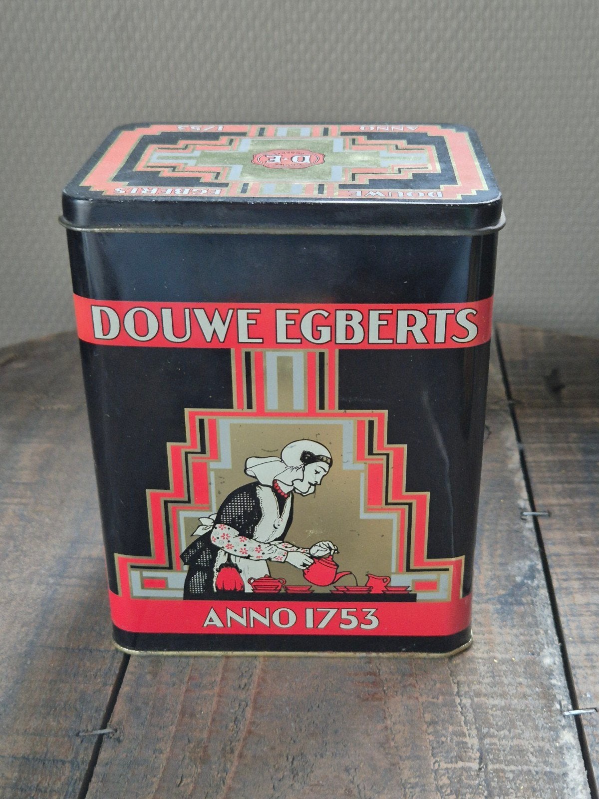 douwe egberts koffie anno 1753 blik, Ophalen of Verzenden, Gebruikt, Koffie, Douwe Egberts