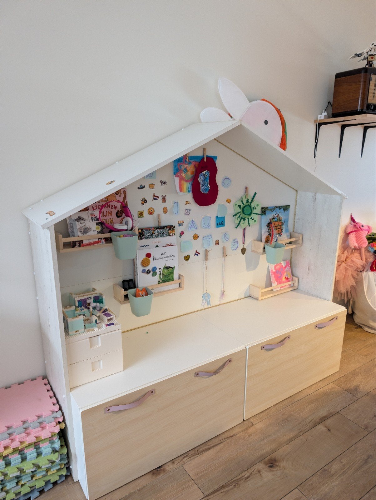 Speelhuis met IKEA opberglades voor kinderen, Ophalen, Gebruikt