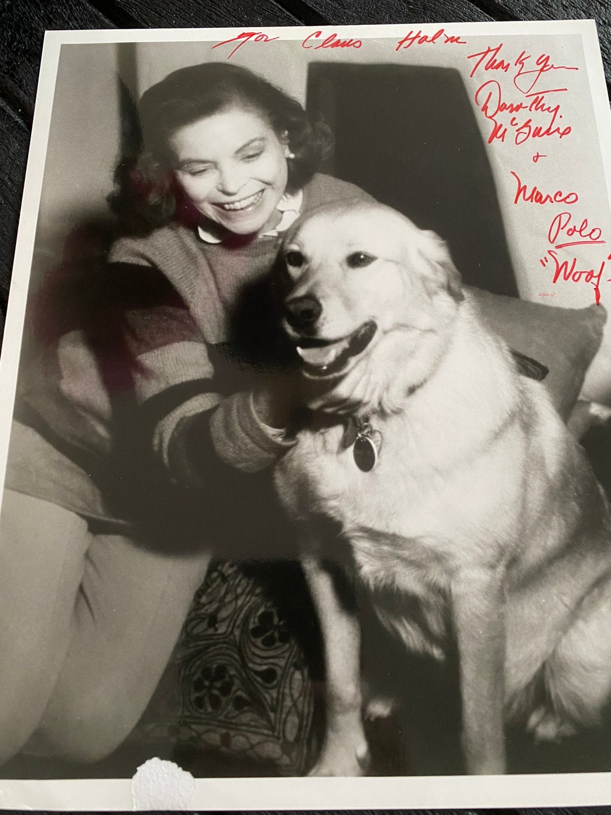 Filmster handtekening dorothy mcquire, Verzamelen, Film en Tv, Ophalen of Verzenden, Zo goed als nieuw, Foto of Kaart